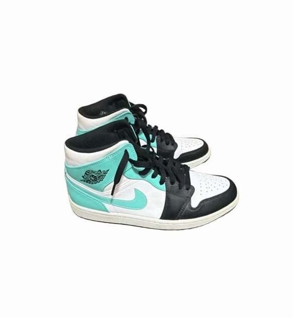 Air Jordan 1 Mid Tropical Twist Igloo Sneakers ( No Box )